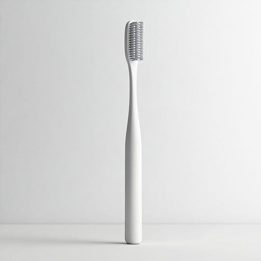 3D toothbrush in photo realistic style with flat white background, isolated clipart