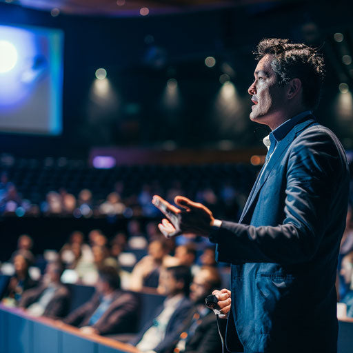 Dynamic CEO keynote speech at conference