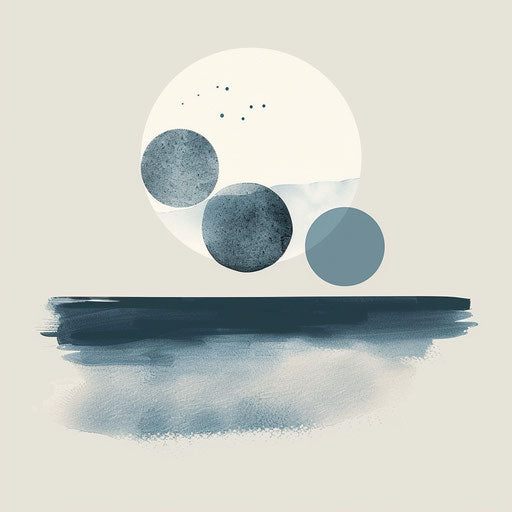 Three points over the sea: a serene tattoo sketch