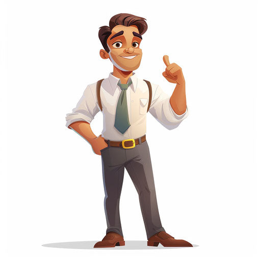 Realistic success clipart on flat white background