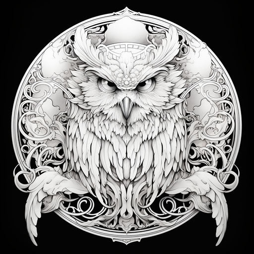 Owl in Lovecraftian Style