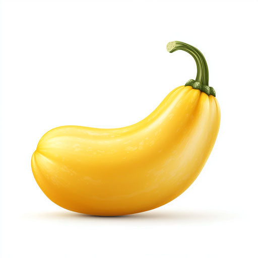 3D squash on white background in photo-realistic style