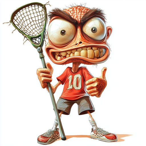 Comprehensive Lacrosse Caricature Clipart Collection for Publishers