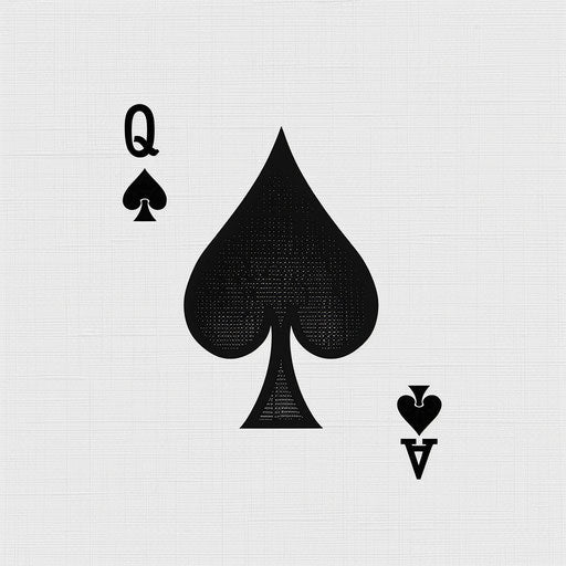 Minimalist queen of spades