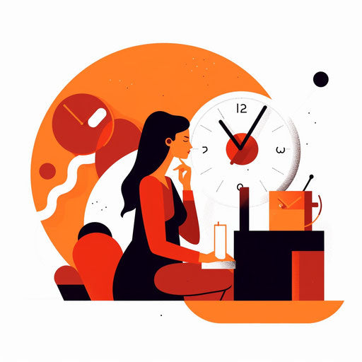 Tuesday clipart in Minimalist style, on white background