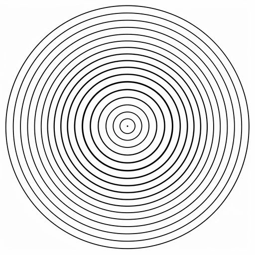 Circle with concentric layers
