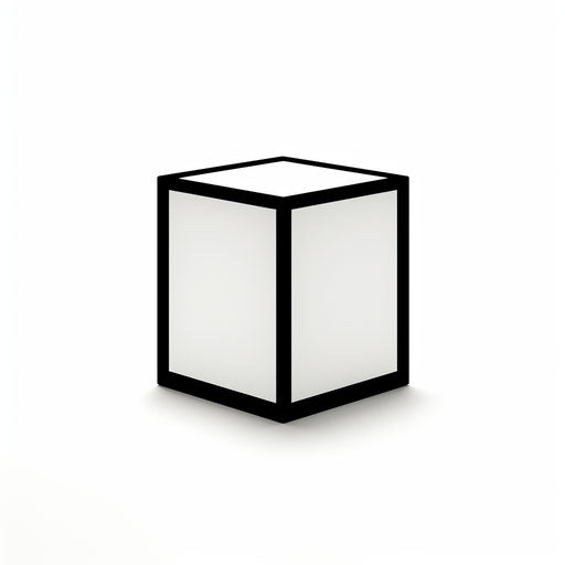 Square clipart in the style of Minimalist, on a white background