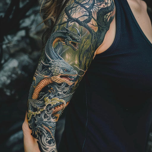 Epic mythological journey for women in the style of Peter Jackson