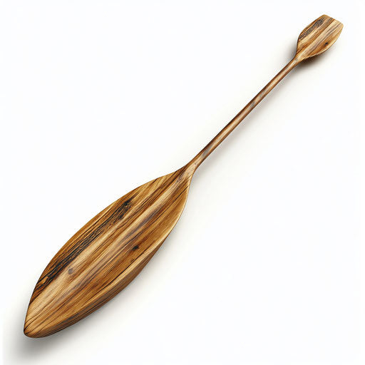 3D Canoe Paddle on flat white background