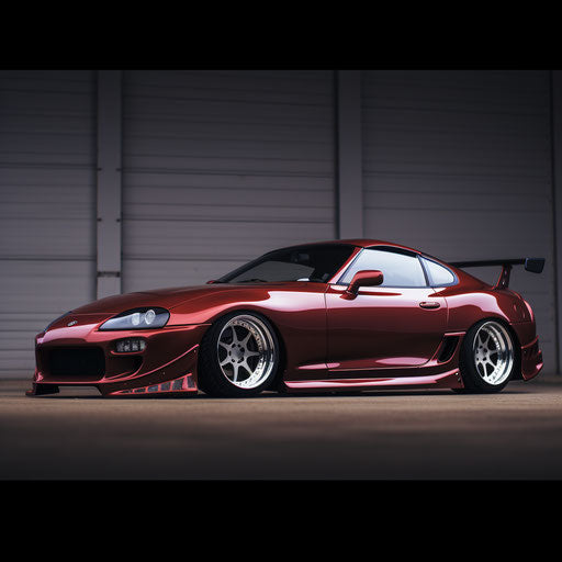 Classic side view of the Toyota Supra