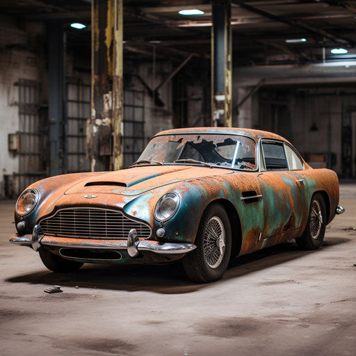 Gleam of Aston Martin dv5 Patina