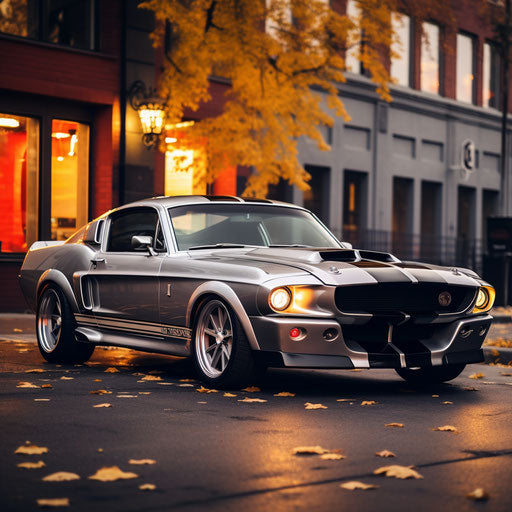 Classic Silver Sports Car