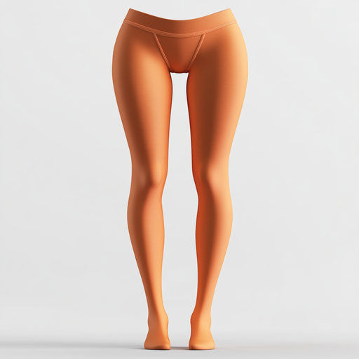 3D Tights in photo realistic style with a flat white background, isolated clipart