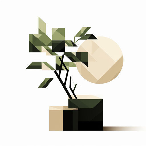 Market clipart in Minimalist style, on white background