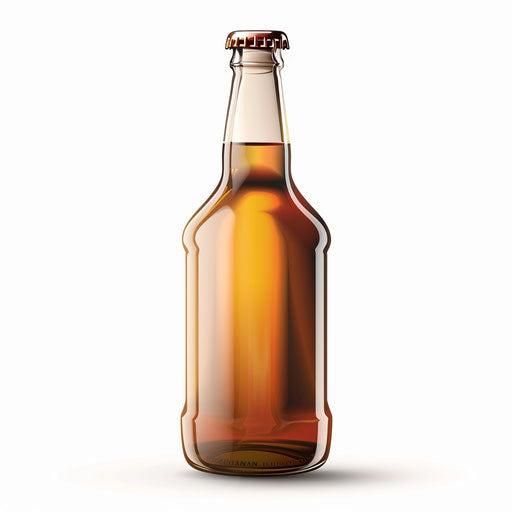 Realistic bottle illustration on white background