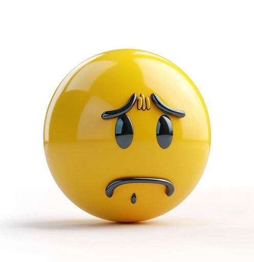 Crying emoji clipart, plain white background, no shadow 27:28