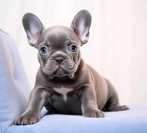 French Bulldog Puppy for Sale in Philadelphia, Light Silver and Dark Blue Style