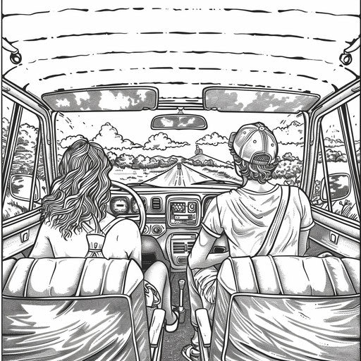 Teens on a whimsical road trip, Andy Marlette style