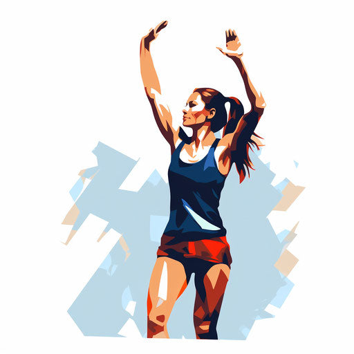 Workout clipart in the style of Chiaroscuro Art, on a white background