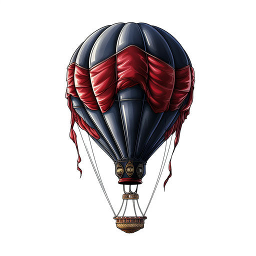 Balloon clipart in the style of Chiaroscuro Art, on a white background
