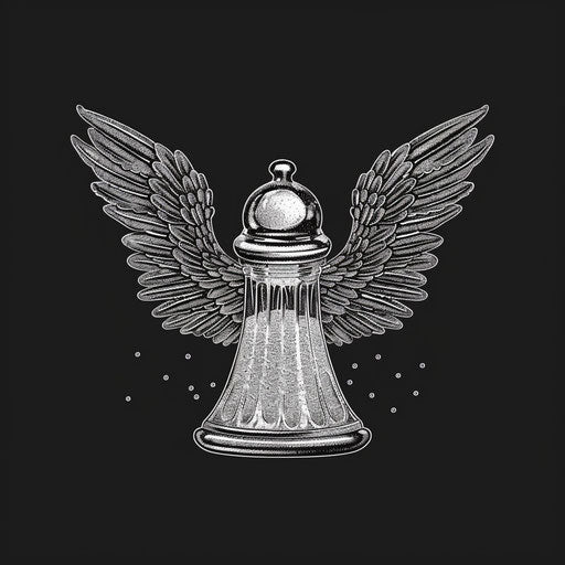 Realistic salt shaker clipart on flat random background