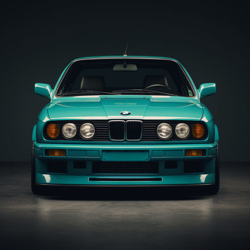 Front view of the classic BMW M3