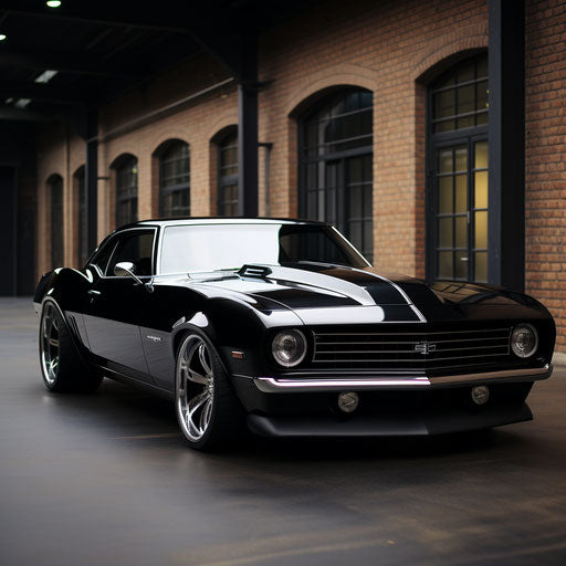 Luxury classic car Chevrolet Camaro with high-end finishes