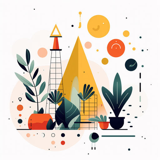 Creative clipart in the Minimalist style, on a white background