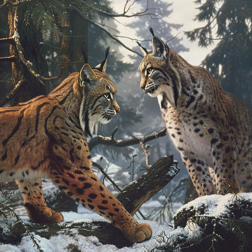 Tense standoff in the forest