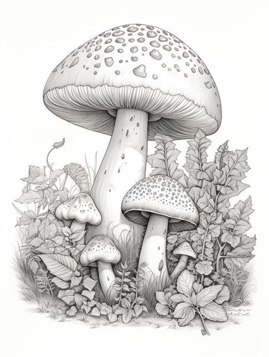 Chilling creature in monochrome, lucy grossmith style