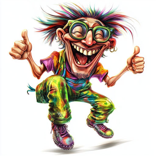 Creative Ornament Caricature Clipart in Vector and 4K Formats