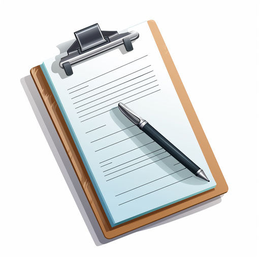 Chiaroscuro Art style checklist clipart on white background