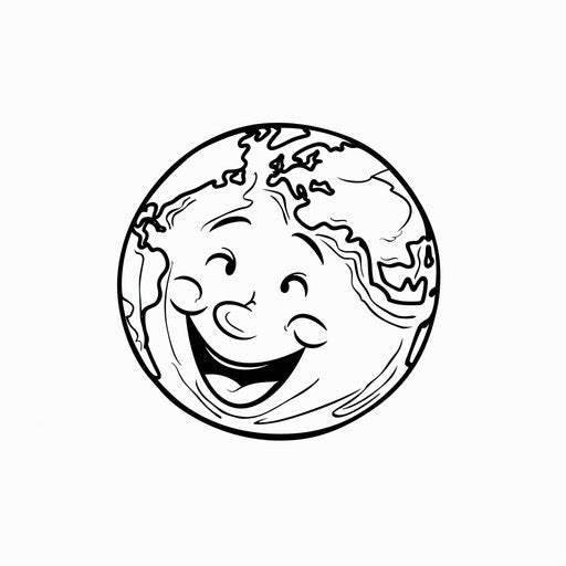 Smiling and friendly Earth
