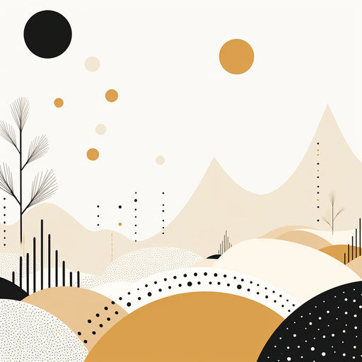 Background clipart in Minimalist style, on white background