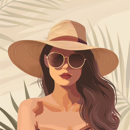 August clipart in photo realistic style with a flat background