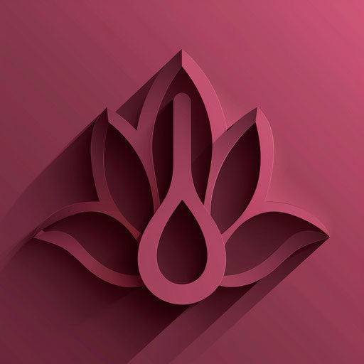 Deep maroon flat background with realistic Namaste clipart
