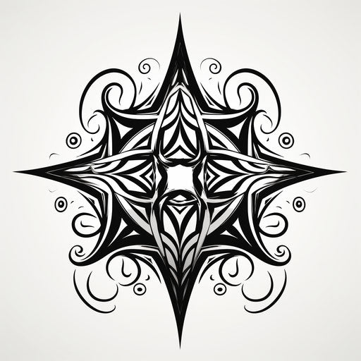 Black star swag in a star shape