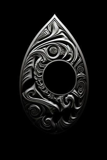 Old Polynesian tattoo design in minimalist style