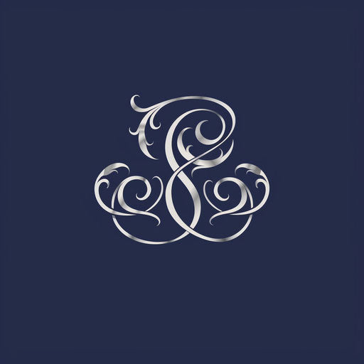 New logo classic with monogram on navy blue background