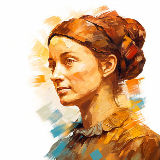 Drawing of a penny in the style of Oil painting, on white background