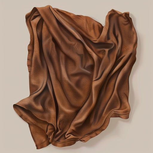 Realistic blanket clipart with flat random background and metallic sheen