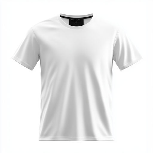 3D t shirt in photo realistic style on flat white background, isolated clipart