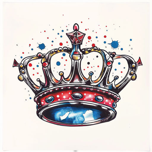 Rich Queen Crown Tattoo Sketches