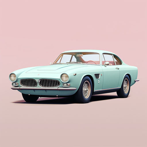 Maserati Ghibli classic Pastel colors