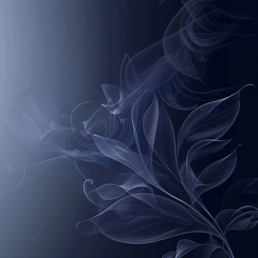 Realistic feedback with subtle blur on indigo background