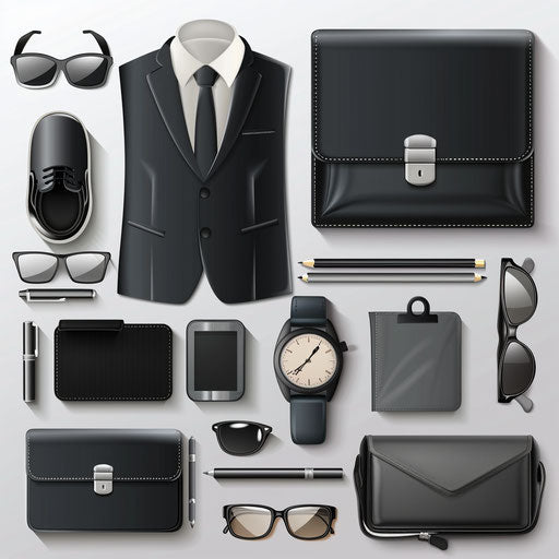 Commercial illustration with random flat background and glossy finish