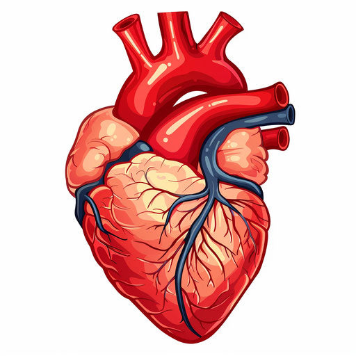 Cartoon heart clip art image for $1 USD