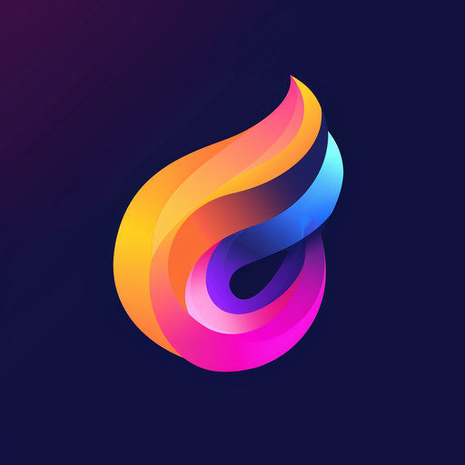 Modern logo design with vibrant colors and gradient
