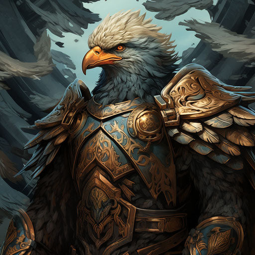 Warrior carrying an epic banner