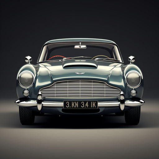 Front view of the Aston Martin DB5